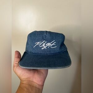 Nike Jordan Pro Flight FV5293-437 Denim Unstructured 5 Panel Strapback Hat M/L